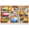 MOLTO Vehículos, Trenes Y Parkings|Primera Infancia Y Preescolar-Pack Camiones de Construcción Madera