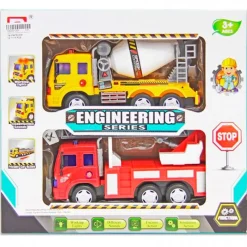 DRIM DISCOUNT Vehículos, Trenes Y Parkings-Pack Camiones Engineering Series