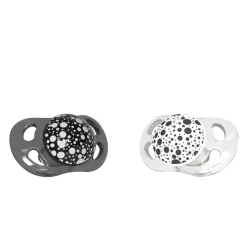 Pack de 2 Chupetes de Silicona 0-6 meses Blanc/Ngr*TWISTSHAKE Online