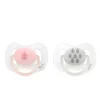 KIOKIDS Chupetes Y Dentición-Pack de 2 chupetes ortodónticos Rosa y Gris 6-18 meses