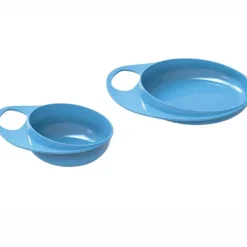 NUVITA Vajillas Infantiles-Pack de 2 Cuencos de Destete Azul