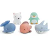 Pack de 5 juguetes baño Animales Polares*SARO Sale