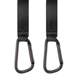 JANE Accesorios Y Complementos Para El Paseo-Pack de 2 unidades Mini Mosquetones Negro