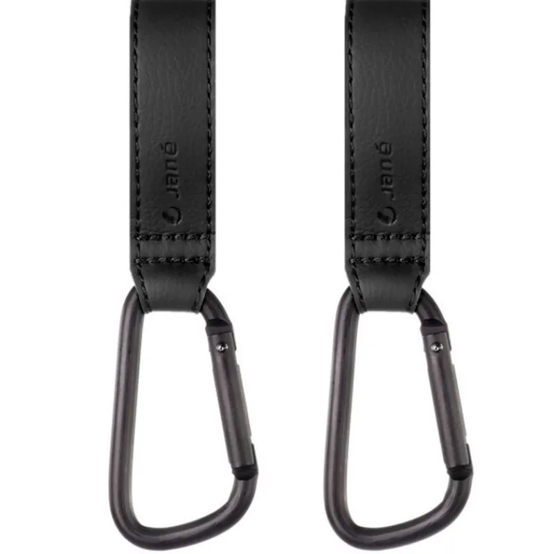 JANE Accesorios Y Complementos Para El Paseo-Pack de 2 unidades Mini Mosquetones Negro