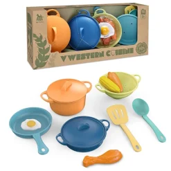 DRIM DISCOUNT Juegos Y Juguetes De Imitación-Pack de Cacerolas con Comida 12 Piezas