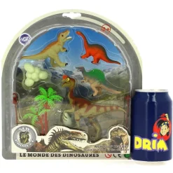 DRIM DISCOUNT Figuras Y Figuras De Acción-Pack de Dinosaurios 4 Unidades Modelo 2