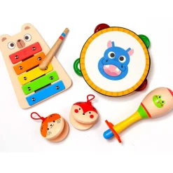 MOLTO Juegos De Madera|Instrumentos Musicales-Pack Musical Madera