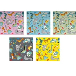 SELECCION DRIM Baterías, Pilas Y Papel De Regalo-Papel de Regalo Dinosaurio 200x70 cm Surtido