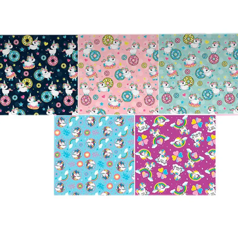 SELECCION DRIM Baterías, Pilas Y Papel De Regalo-Papel de Regalo Unicornio 200x70 cm Surtido