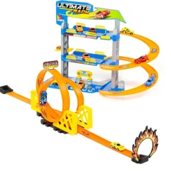 MOLTO Vehículos, Trenes Y Parkings-Parking 2 Plantas + Pista Looping