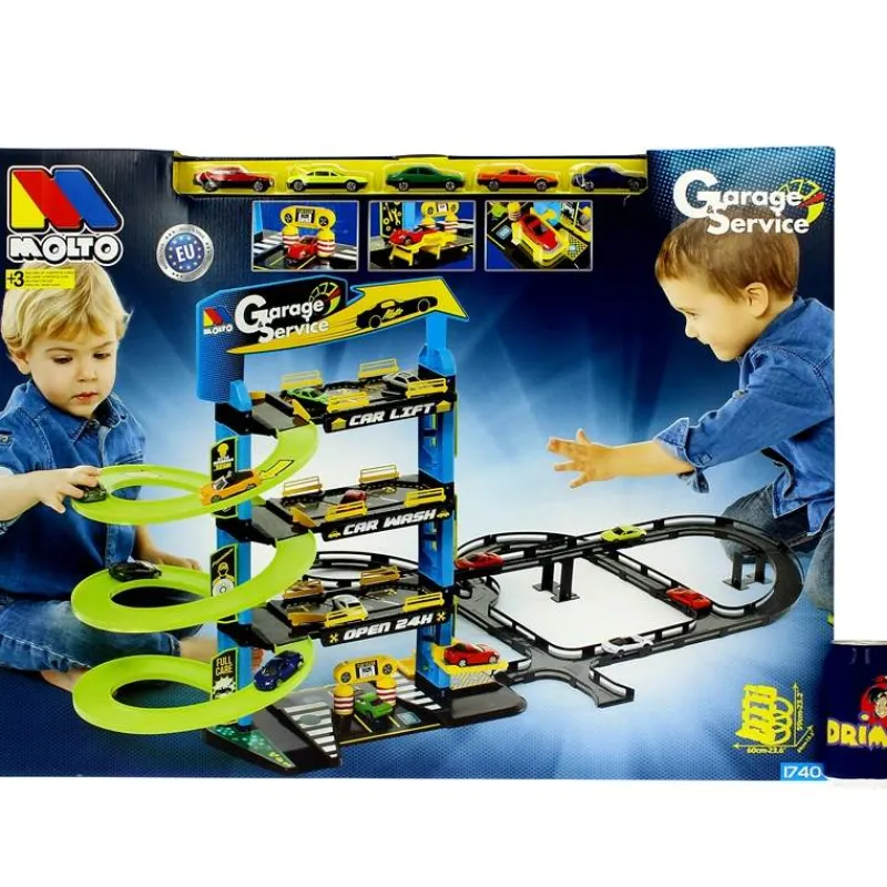 MOLTO Vehículos, Trenes Y Parkings-Parking 4 Plantas con Pistas