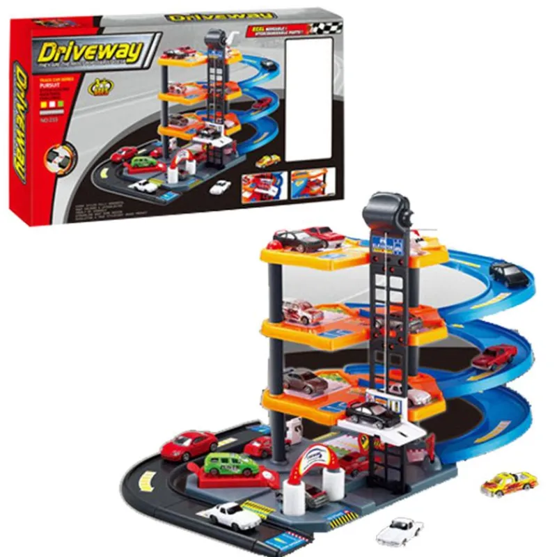 DRIM DISCOUNT Vehículos, Trenes Y Parkings-Parking con Vehículos Infantil