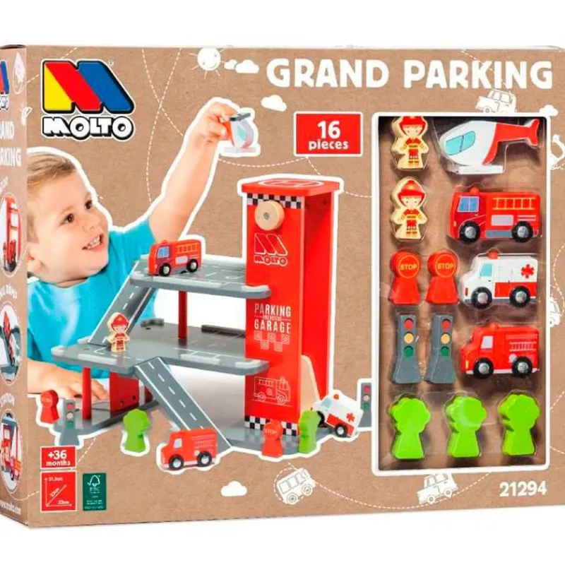 Parking de Madera Infantil Emergencias*MOLTO New