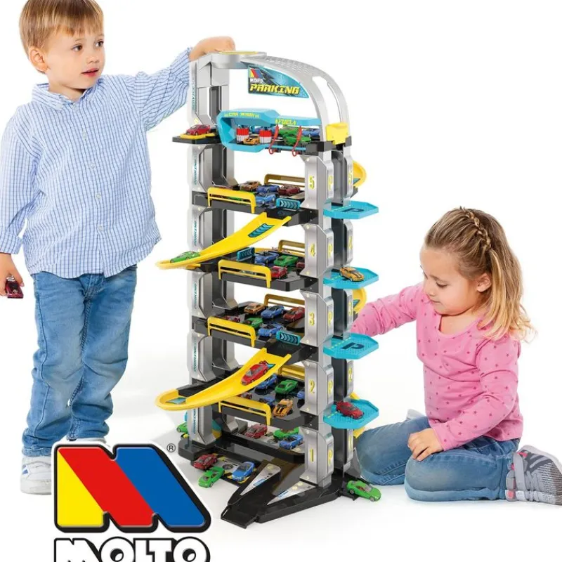 MOLTO Vehículos, Trenes Y Parkings-Parking Infantil 6 Plantas