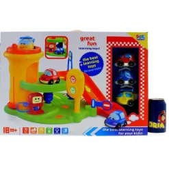 DRIM DISCOUNT Vehículos, Trenes Y Parkings-Parking Infantil con Vehículos