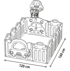 ASALVO Jueguetes De Primera Infancia|Parques Para Bebés-Parque bebé Montessori 160x120