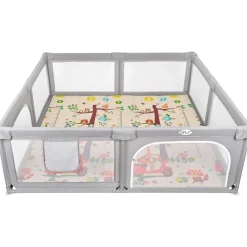 Parque bebé XXL + Alfombra 200*180cm Zebra/ Jirafa*MS New