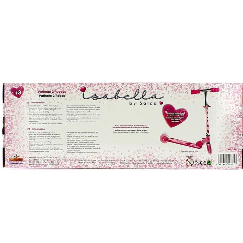 MUÑECAS SAICA Bicicletas, Correpasillos Y Triciclos-Patinete 2 Ruedas Isabella