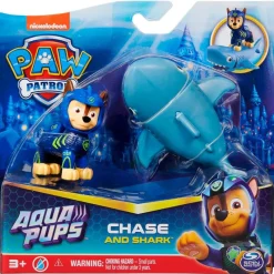 SPIN MASTER Figuras Y Figuras De Acción-Patrulla Canina Aqua Pups Chase + Tiburón