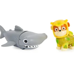 SPIN MASTER Figuras Y Figuras De Acción-Patrulla Canina Aqua Pups Figura Rubble + Tiburón