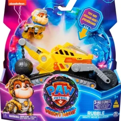 SPIN MASTER Figuras Y Figuras De Acción-Patrulla Canina Mighty Movie Vehículo Rubble