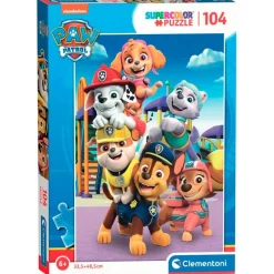 CLEMENTONI Puzzles Y Construcciones-Patrulla Canina Puzzle 104 Piezas