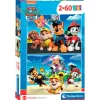 CLEMENTONI Puzzles Y Construcciones-Patrulla Canina Puzzle 2x60 Piezas