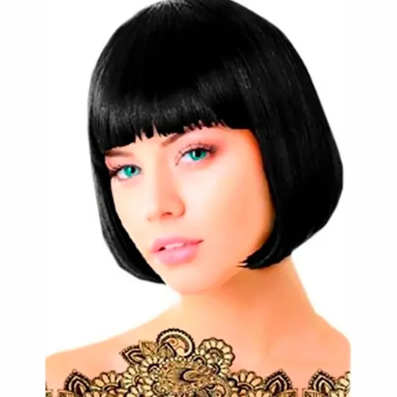 DRIM DISCOUNT Disfraces Y Complementos|Disfraces Y Complementos-Peluca Corta Bob Morena