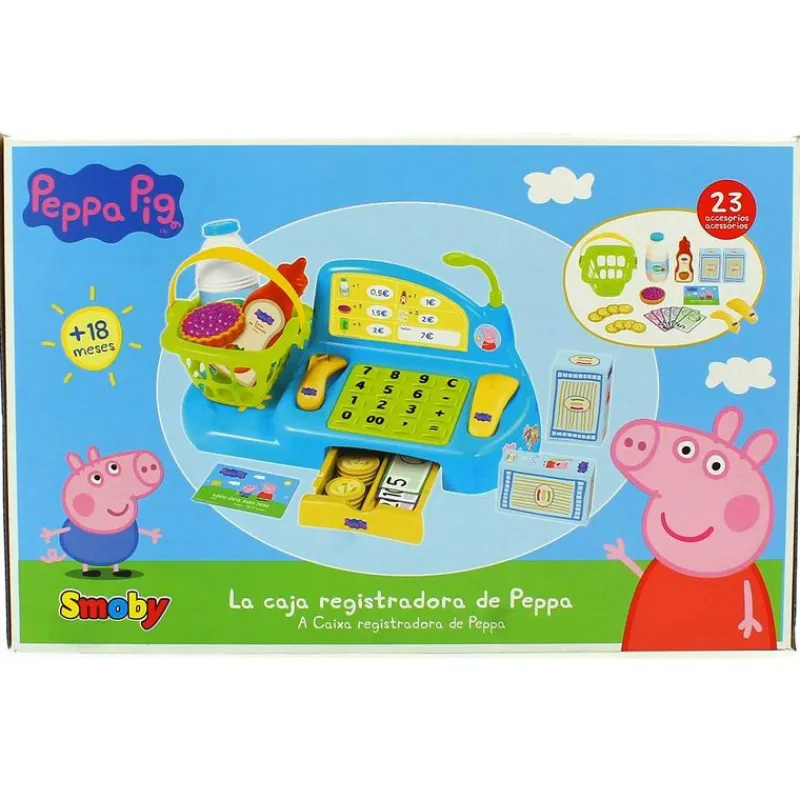 SMOBY Juegos Y Juguetes De Imitación-Peppa Pig Caja Registradora