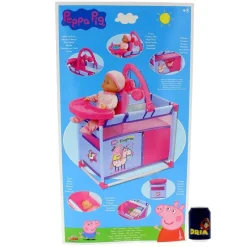 Peppa Pig Cambiador Cuna de Muñecas*MUÑECAS SAICA Outlet