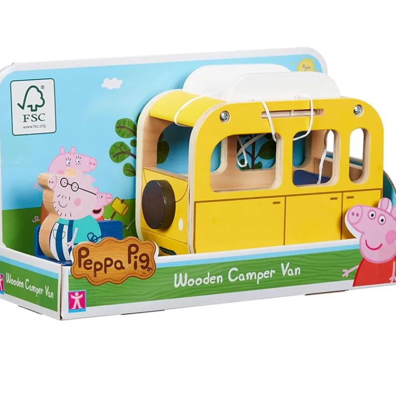 SELECCION DRIM Juegos De Madera|Primera Infancia Y Preescolar-Peppa Pig Caravana de Madera