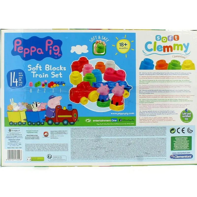 CLEMENTONI Primera Infancia Y Preescolar|Vehículos, Trenes Y Parkings-Peppa Pig Clemmy Baby Tren Bloques