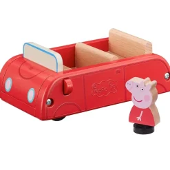 SELECCION DRIM Juegos De Madera-Peppa Pig Coche Familiar Madera
