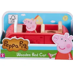 SELECCION DRIM Juegos De Madera-Peppa Pig Coche Familiar Madera