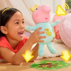 HASBRO Muñecas|Electrónicos-Peppa Pig Evie Gruñidos y Abrazos