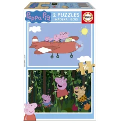 Peppa Pig Puzzle 2x16 Piezas*EDUCA Best