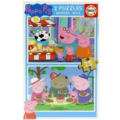 Peppa Pig Puzzles Madera 2x25 Piezas*EDUCA Sale