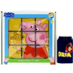 CEFA Puzzles Y Construcciones-Peppa Pig Rompecabezas de 9 cubos