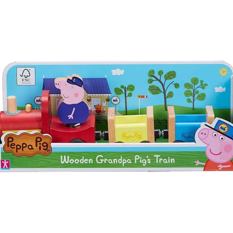 Peppa Pig Tren de Madera del Abuelo Pig*BANDAI