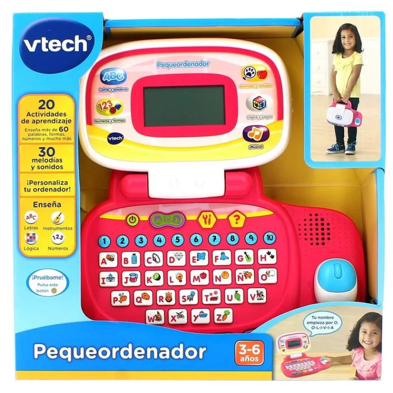 VTECH Electrónicos-Pequeordenador Rosa