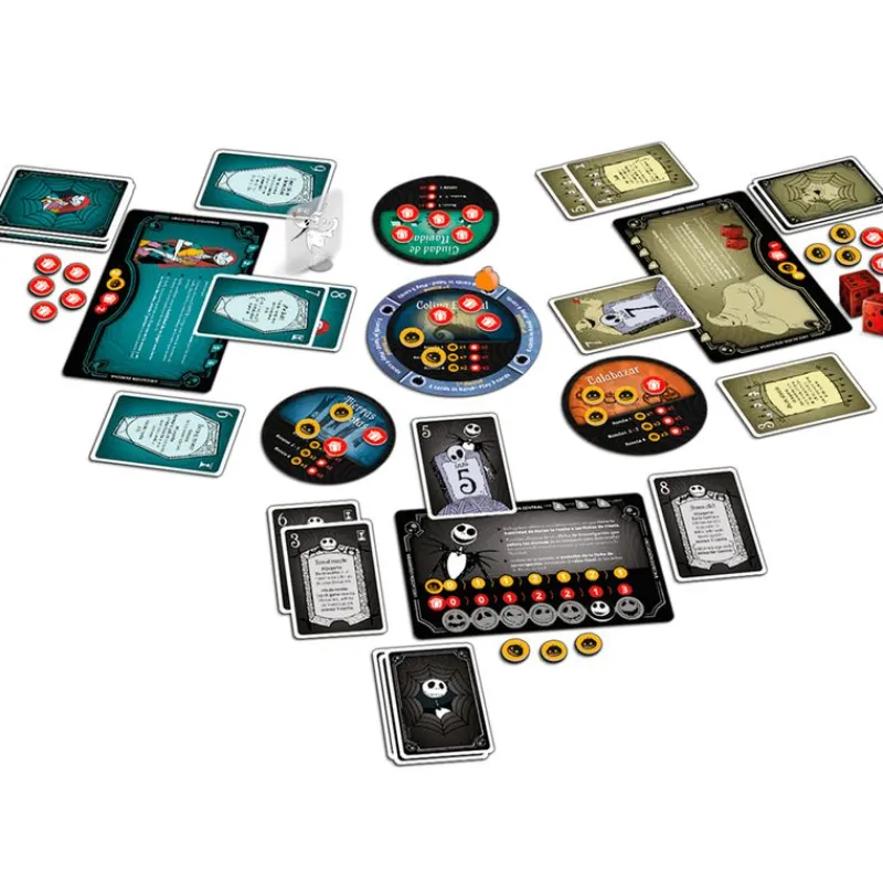 ASMODEE Halloween|Amigos Y Familia-Pesadilla Antes de Navidad Juego Mesa