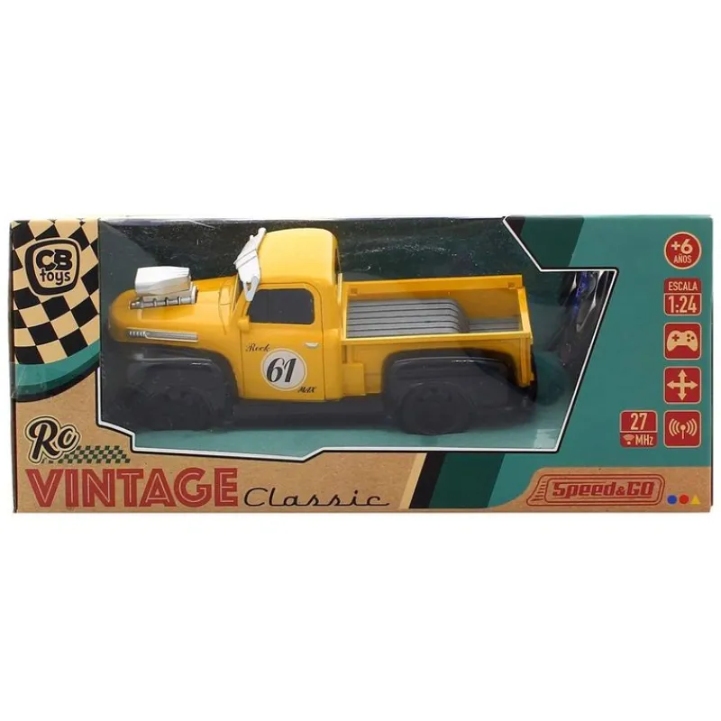 Pick-Up American Vintage Amarilla R/C Escala 1.24*SELECCION DRIM Hot