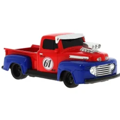 SELECCION DRIM Coches Radio Control (R/C)-Pick-Up American Vintage Roja R/C a Escala 1:24