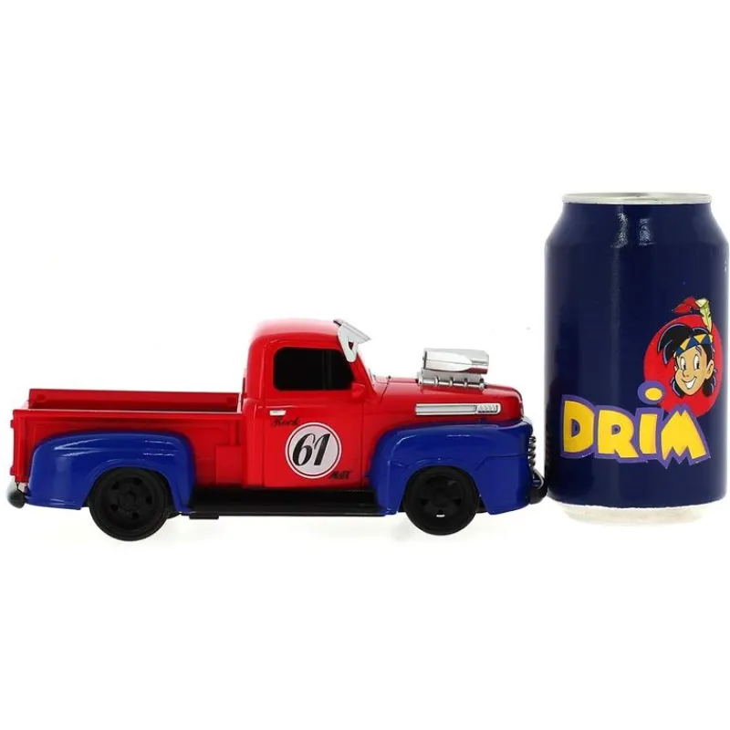 SELECCION DRIM Coches Radio Control (R/C)-Pick-Up American Vintage Roja R/C a Escala 1:24