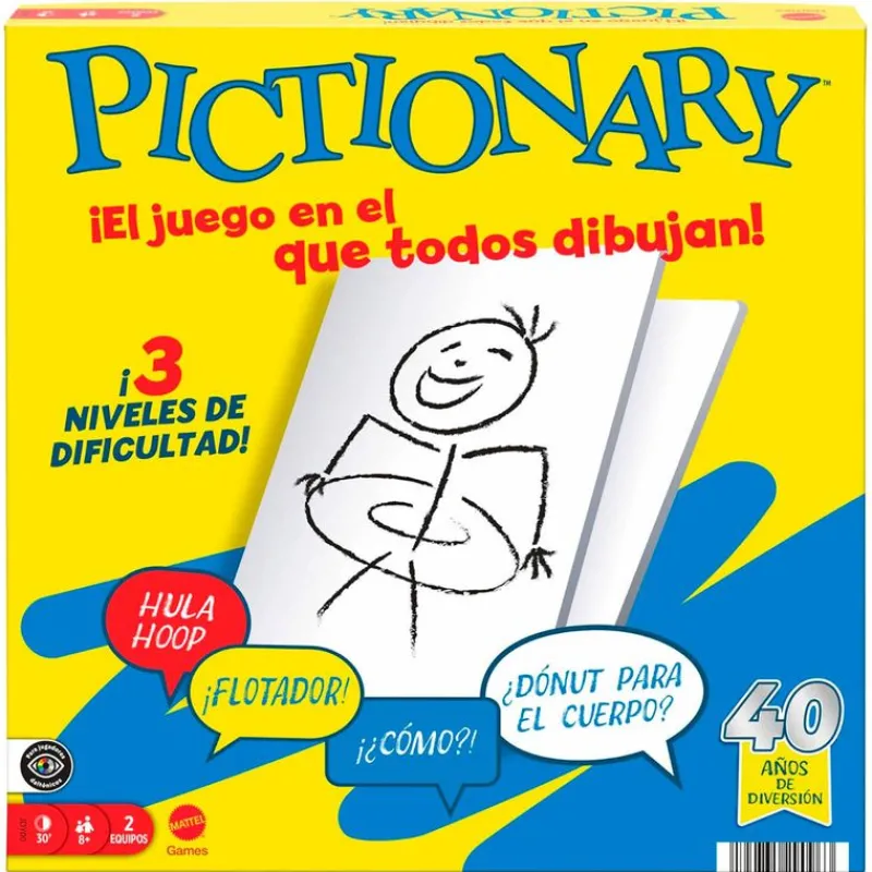 MATTEL Juegos De Mesa-Pictionary Juego Mesa