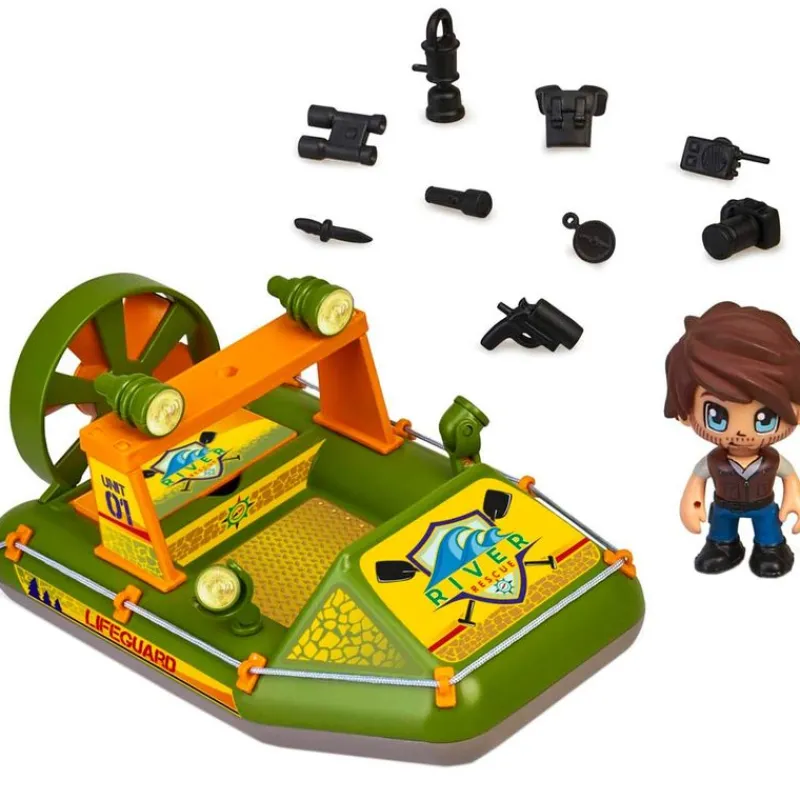 FAMOSA Vehículos, Trenes Y Parkings-Pinypon Action Wild Lancha de Rescate