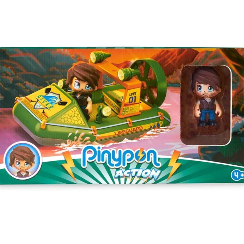 FAMOSA Vehículos, Trenes Y Parkings-Pinypon Action Wild Lancha de Rescate