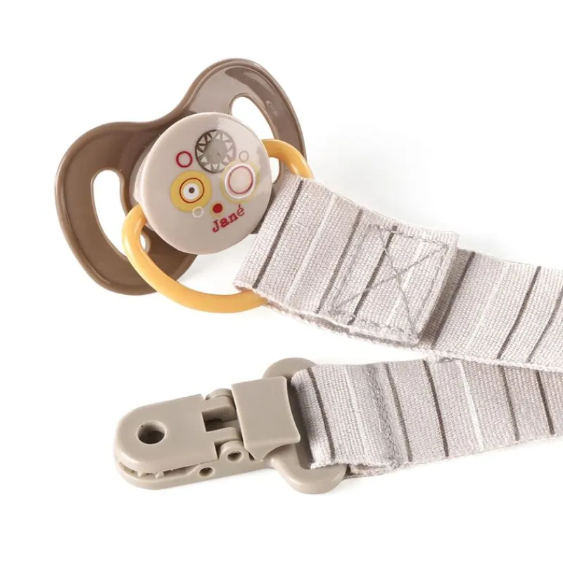 Pinza Portachupetes Tejido Rosa*JANE Clearance