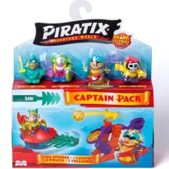 MAGIC BOX Manualidades-Piratix Shark Treasure Captain Pack Sorpresa