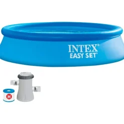 INTEX Aire Libre-Piscina con Bomba 244x61 cm